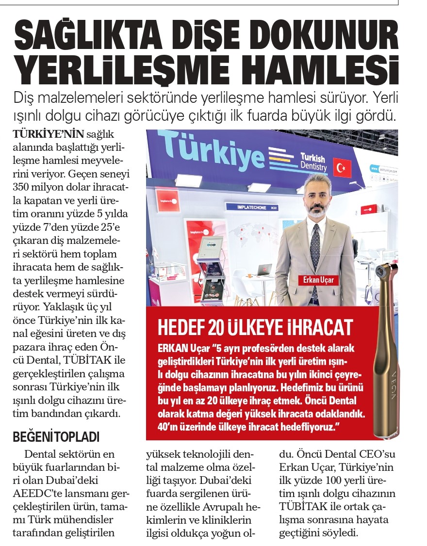 Türkiye'nin ilk yerli ışın dolgu cihazı, TÜBİTAK iş birliğiyle geliştirildi!